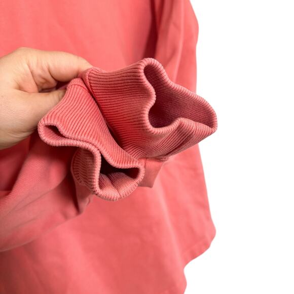 Stussy Athletics Vintage Crown Logo Boxy Oversized Sweatshirt Coral White Small - Picture 7 of 16